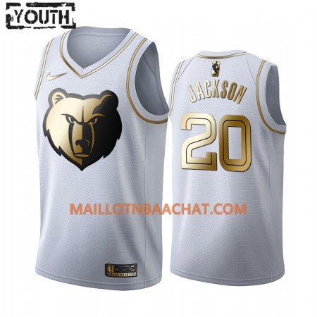 Maillot NBA Memphis Grizzlies Josh Jackson 20 Nike 2019-20 Blanc Golden Edition Swingman - Enfant Maillot NBA Memphis Grizzlies Josh Jackson 20 Nike 2019-20 Blanc Golden Edition Swingman - Enfant